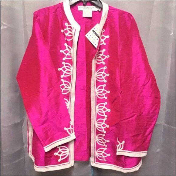 NWT Gretchen Scott Silk Jacket - Picture 1 of 7